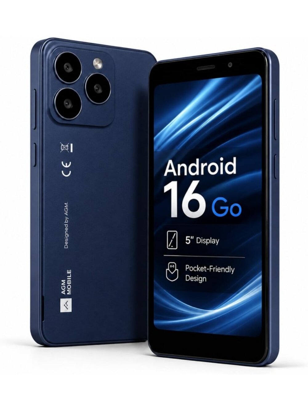 Compact Android Mini Phone, 16GB Storage, 4G LTE, Removable 3000mAh Battery